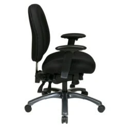 Multi-Function Mid-Office Chair With Seat Slider And Titanium Finish Base - Black -Office Storage Sales fdfe08ad 8632 4ebe a5dd a100fc185ec0