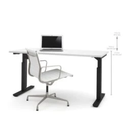 Bestar 30 X 60 Electric Height-adjustable Desk - White -Office Storage Sales ff8987a6 631d 42d1 be76 84c3d4373813